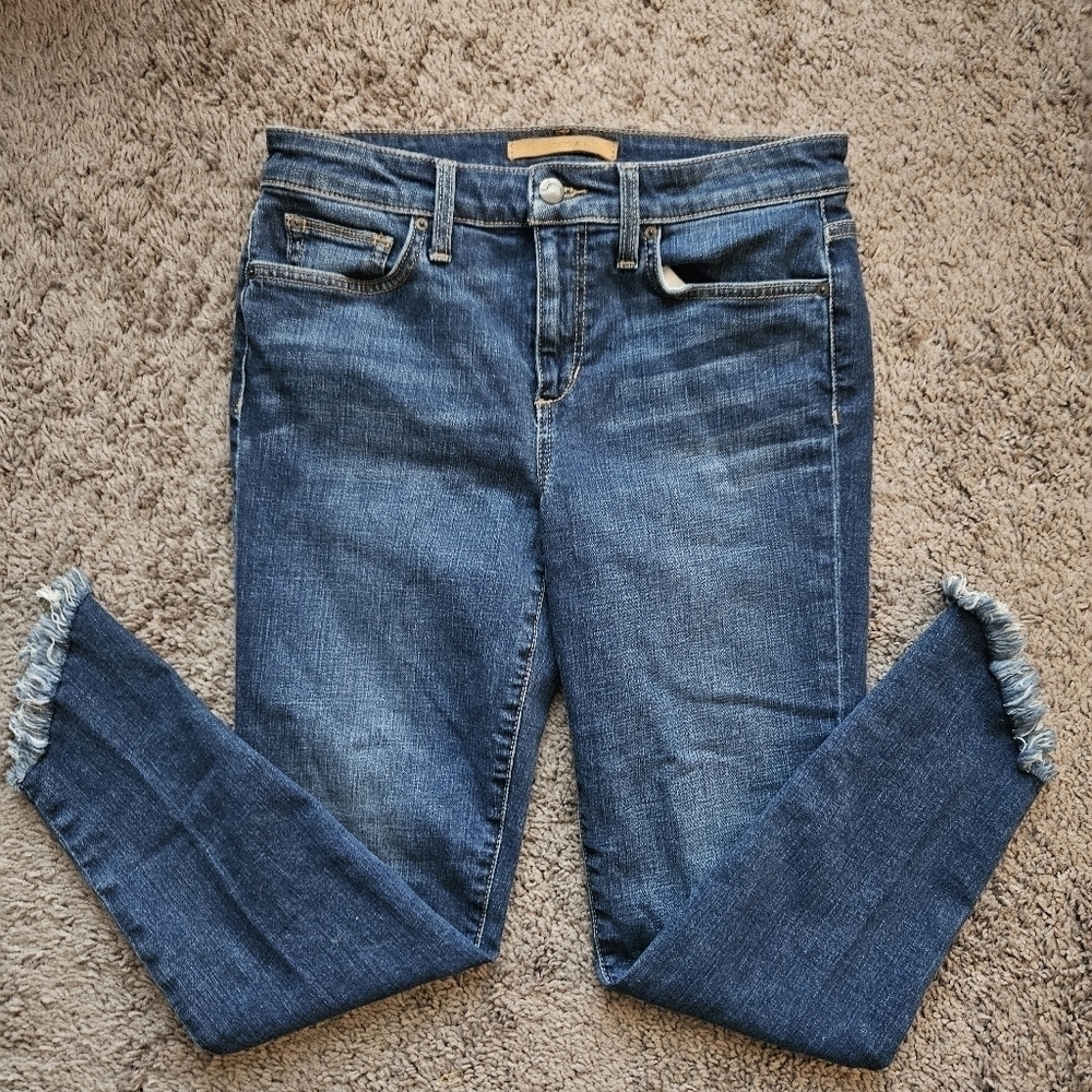 Joes Womens The Icon Diagonal Hem Skinny Fit Jeans Sz 28
